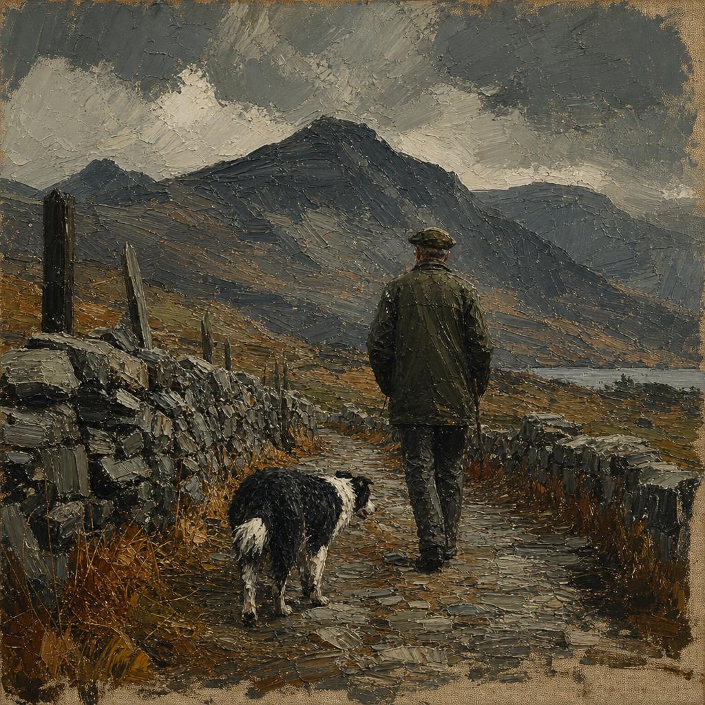 Walking the Dog, Snowdonia 1985